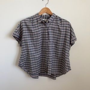Madewell hilltop shirt in plaid